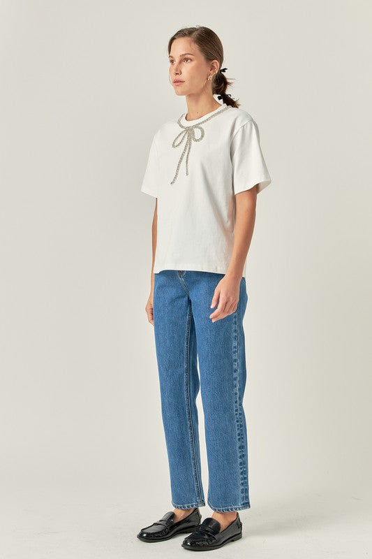 Bow Bead Detail Top
