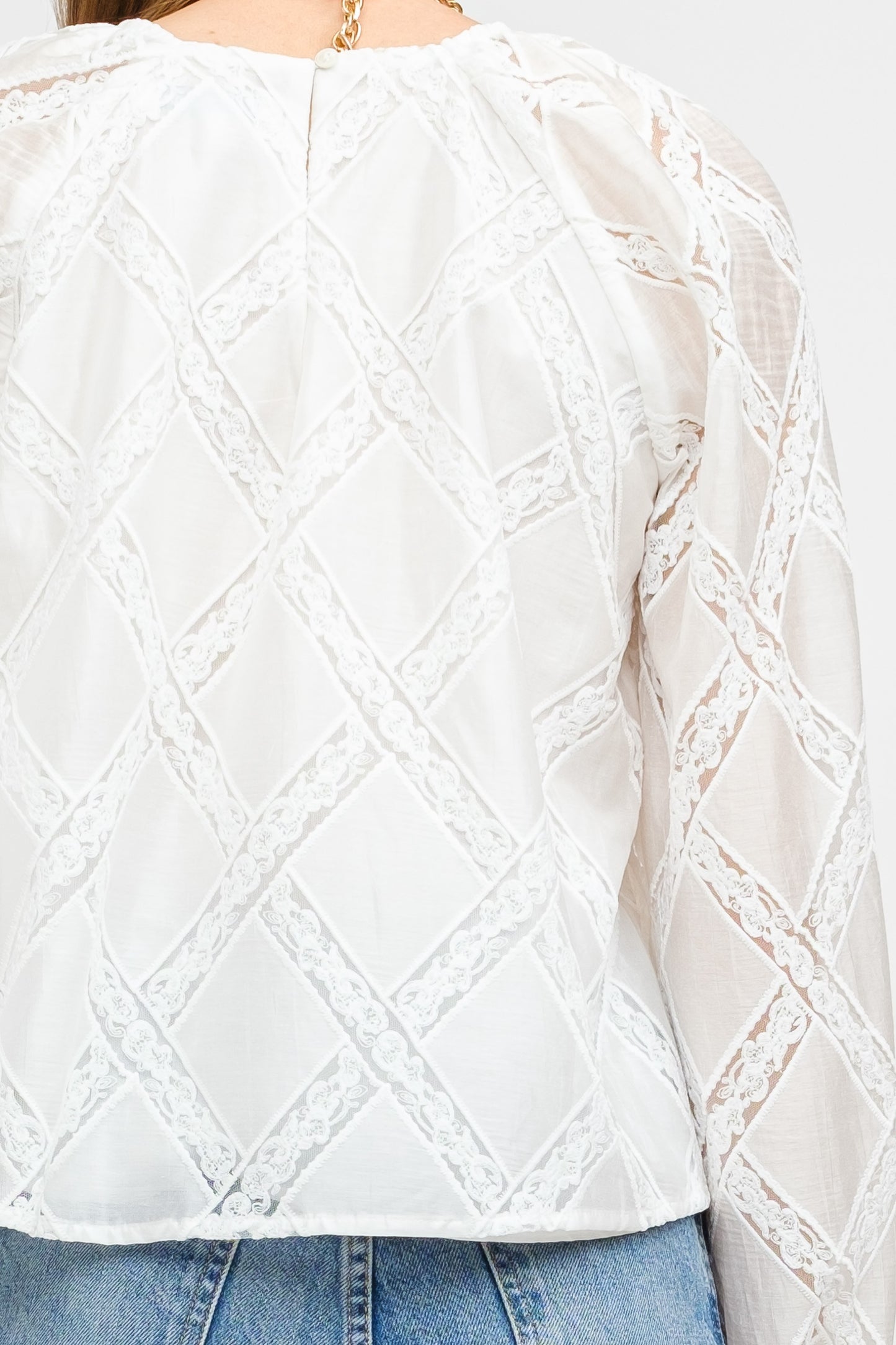Ali Lace Inset Blouse