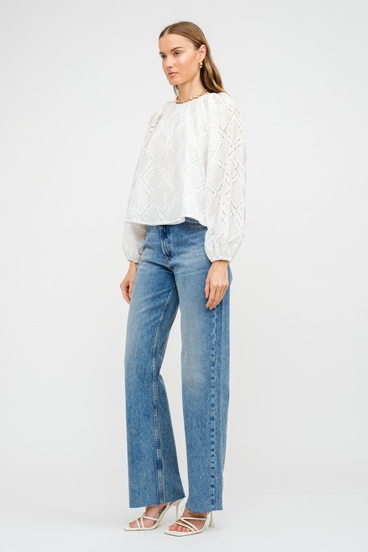 Ali Lace Inset Blouse