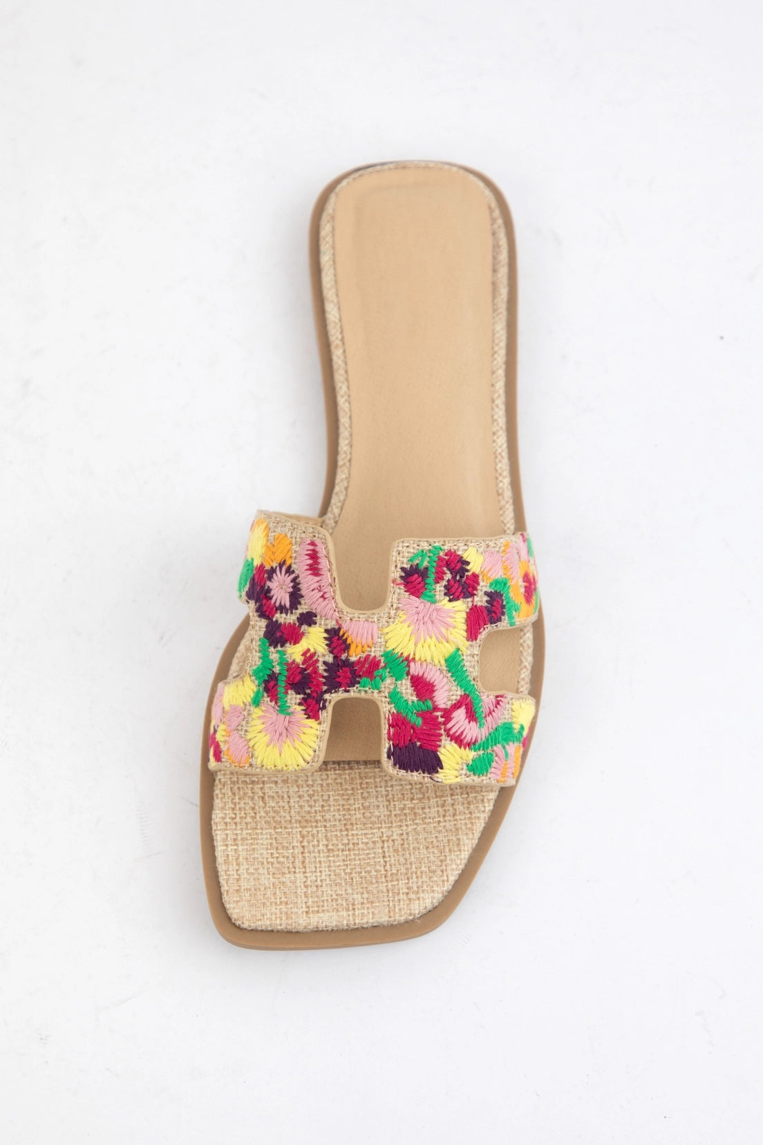 Floral Embroidered Sandal