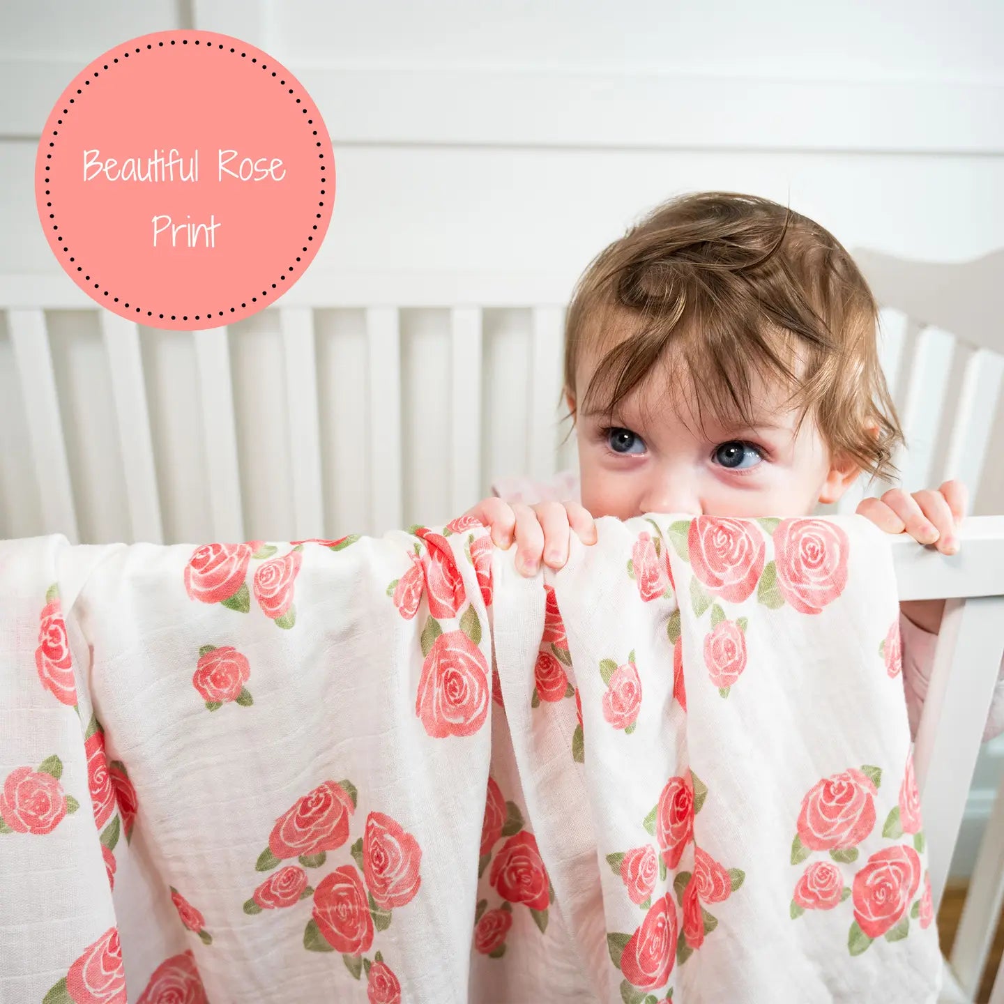 Blooming Elegance Baby Muslin Swaddle Blanket