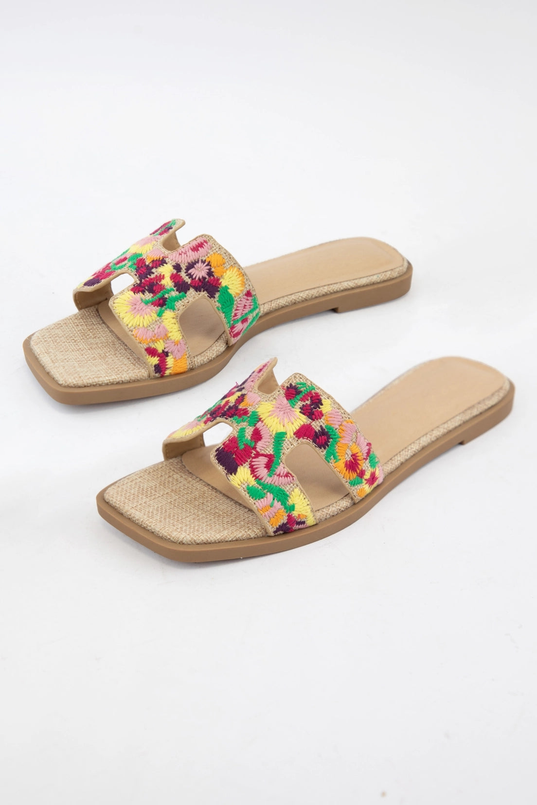 Floral Embroidered Sandal