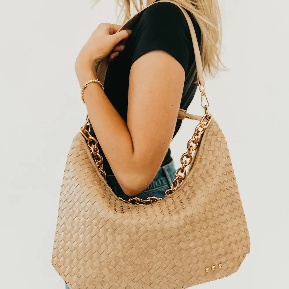 Sienna Slouchy Woven Shoulder Bag - Top Seller