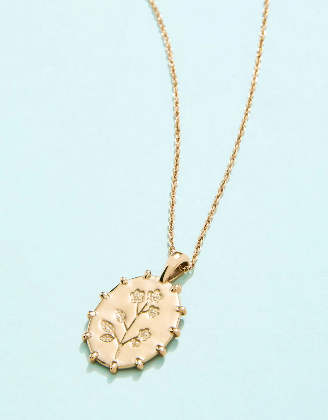 Forget Me Not Necklace 17" Flower