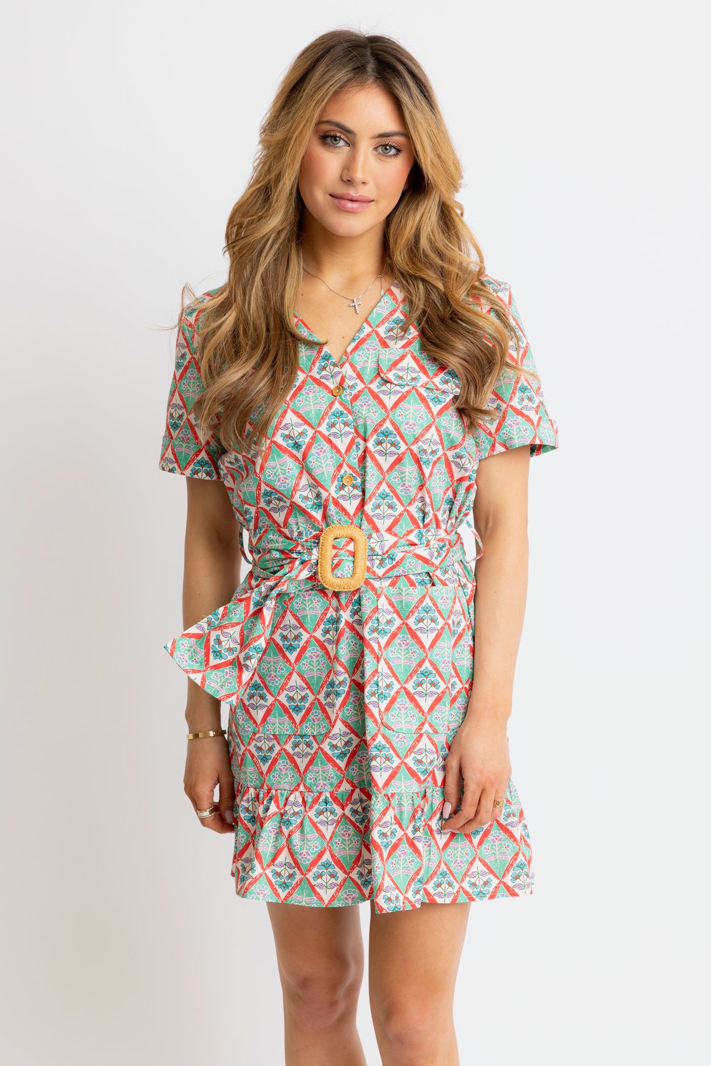 Floral Shirt Dress