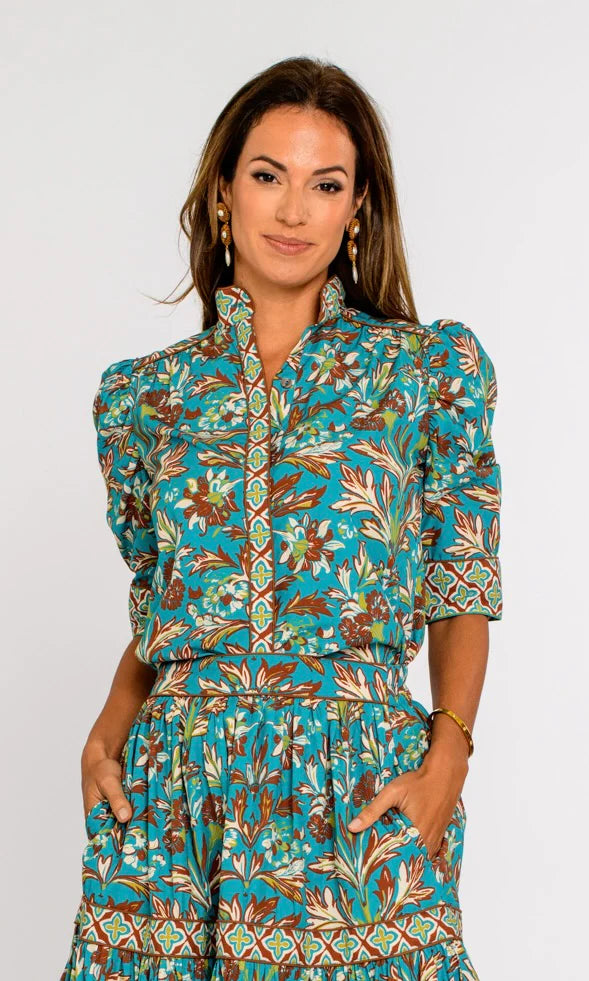 Ruthie Top Grandeur Turquoise