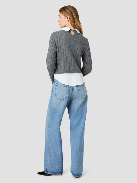 Aleyna Knit Combo Top