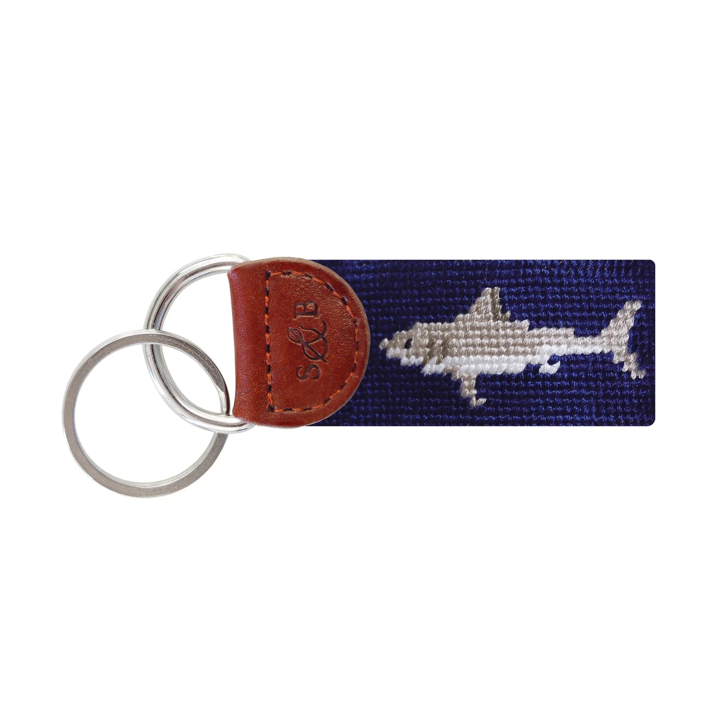 Great White Shark Key Fob (Dark Navy)
