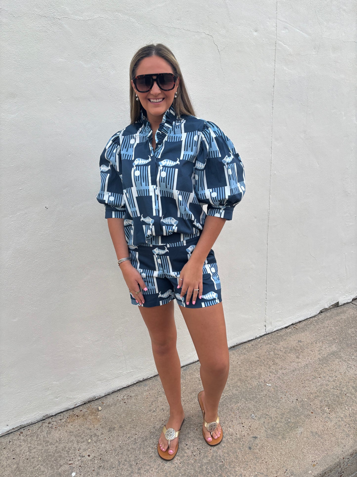 Taylor Short in Harbor Tile Blues
