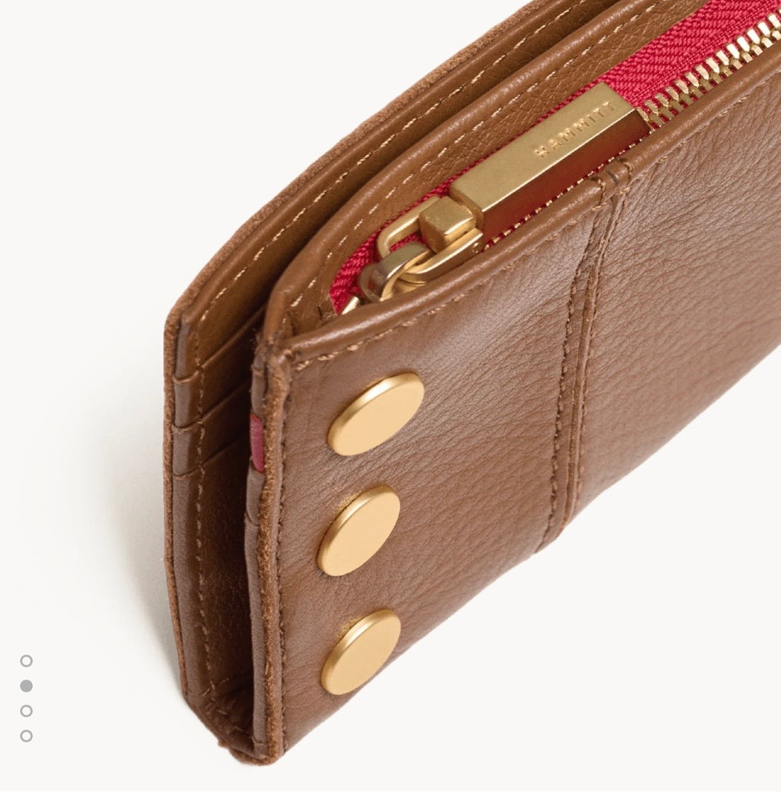 110 North Mahogany Pebble/Brushed Gold Red Zip