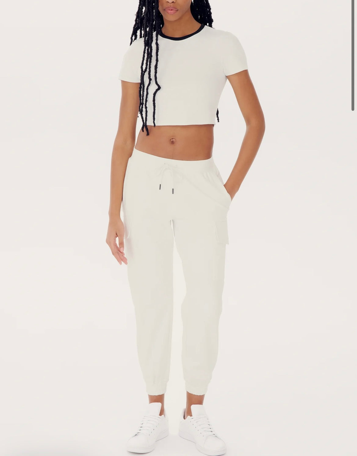 Supplex Cargo Pants in White