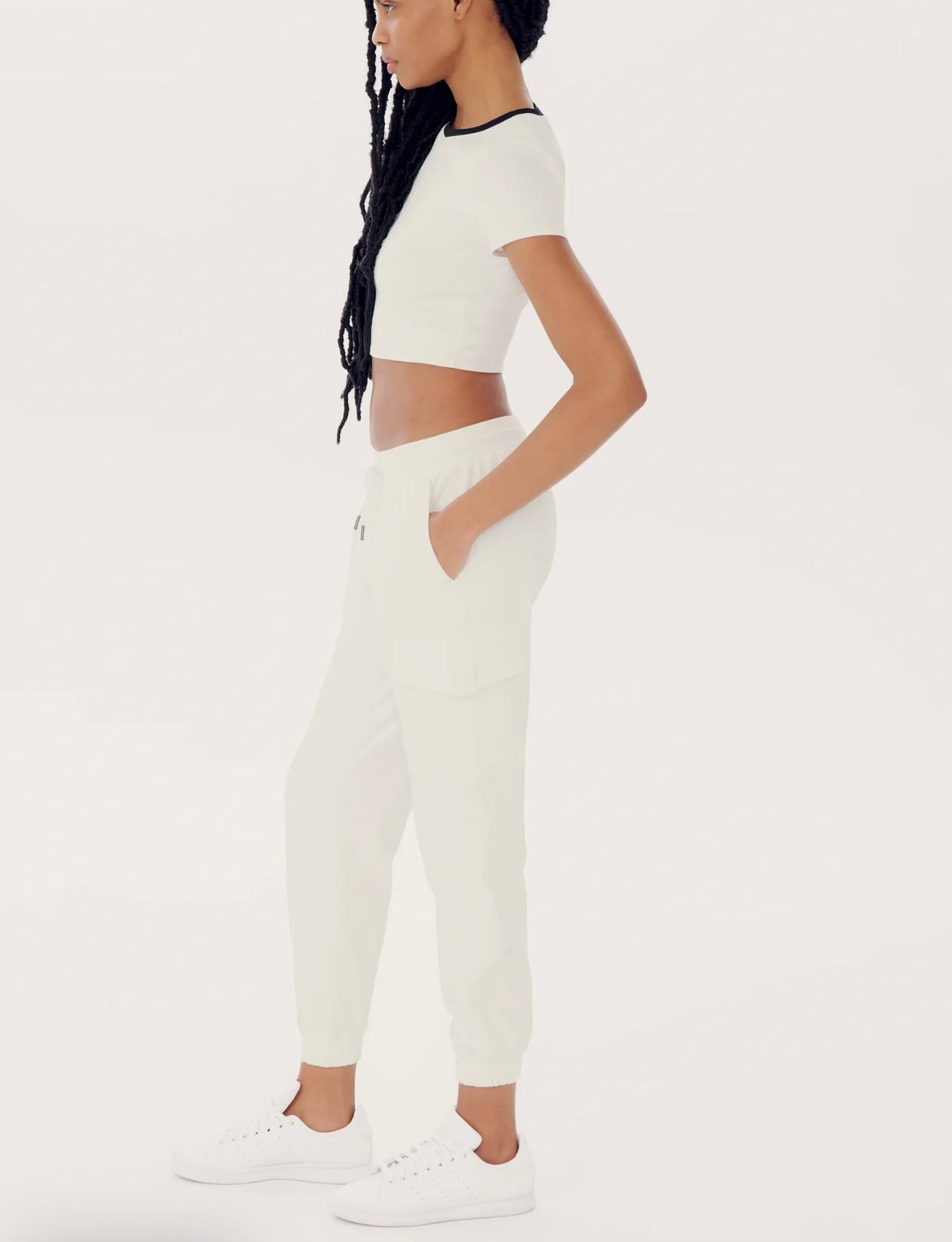 Supplex Cargo Pants in White