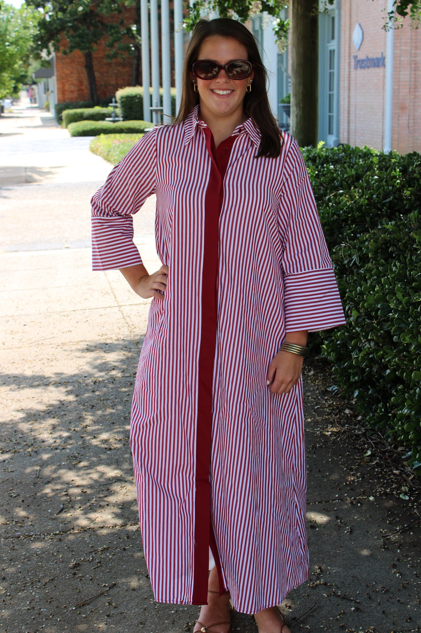 Crimson Stripe Maxi