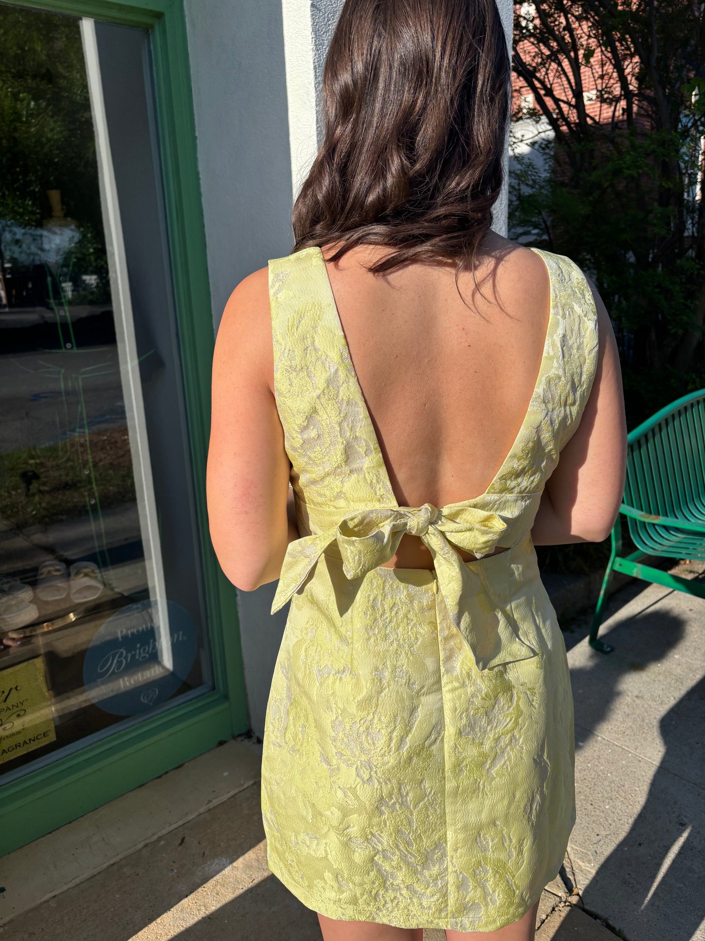 Dazzling Jacquard Ribbon Dress