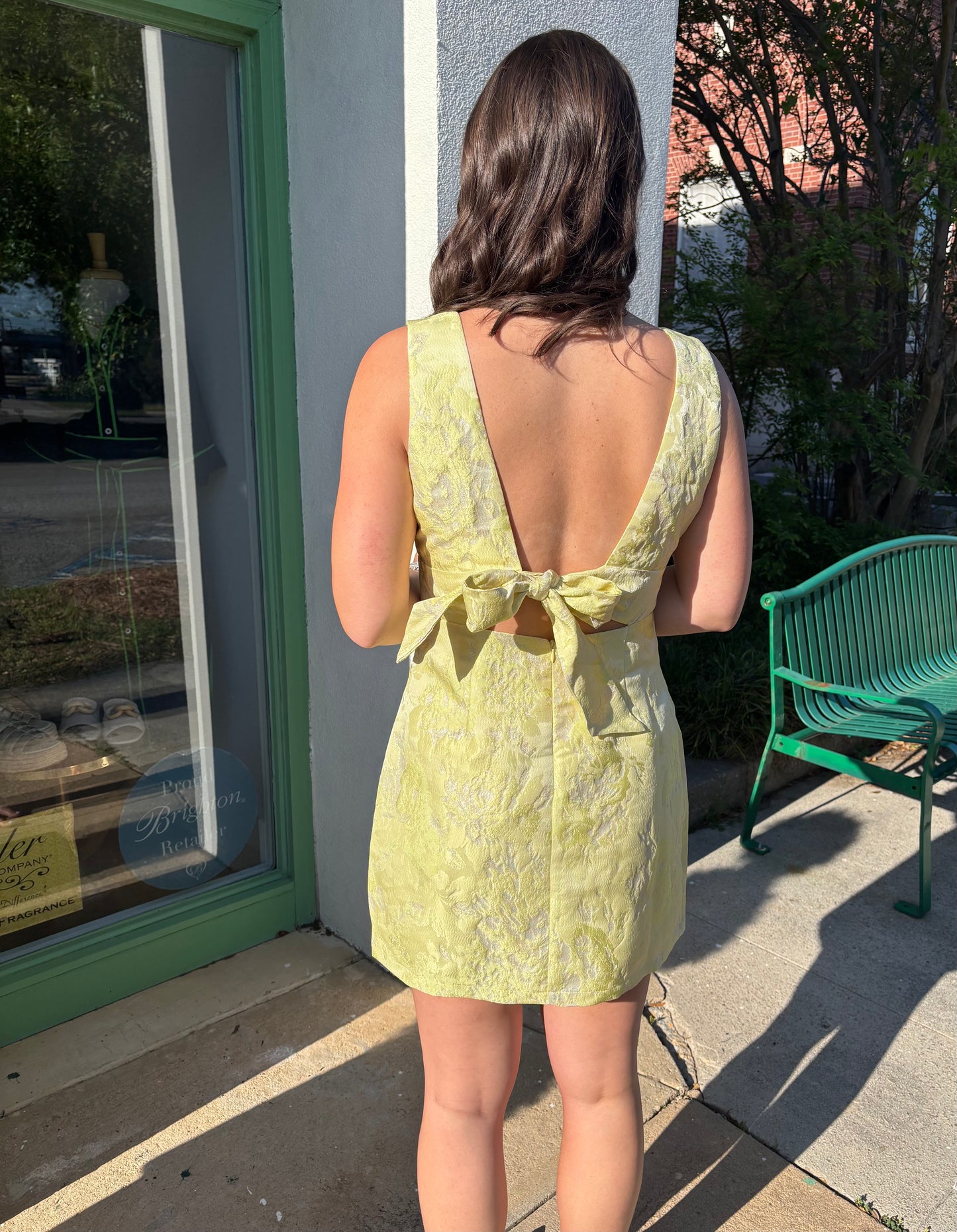 Dazzling Jacquard Ribbon Dress