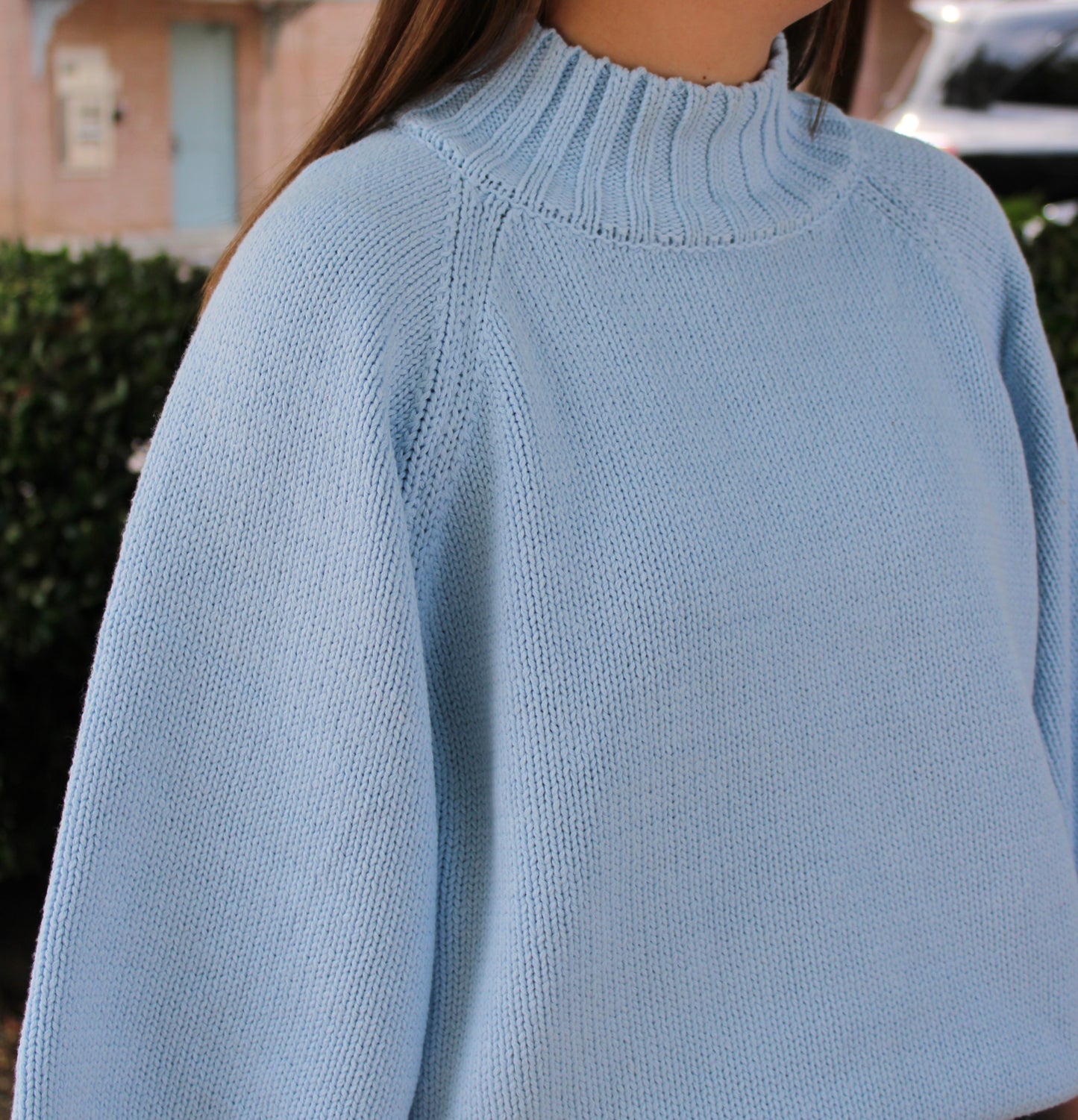 Powder Blue Crop Sleeve