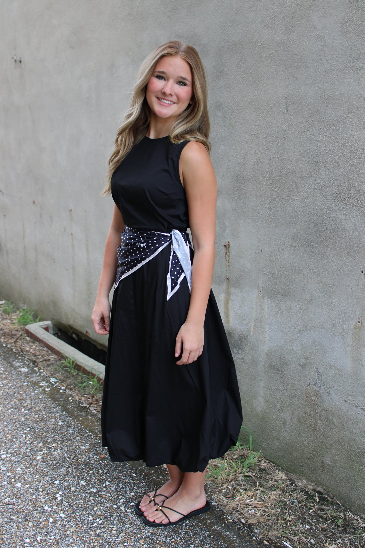 Black Scarf Dress