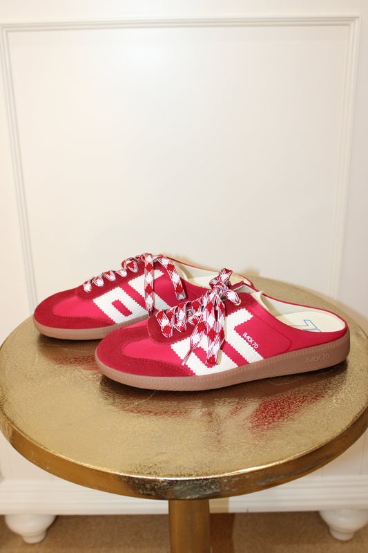 EASTER in RED MILK Backless Sneakers