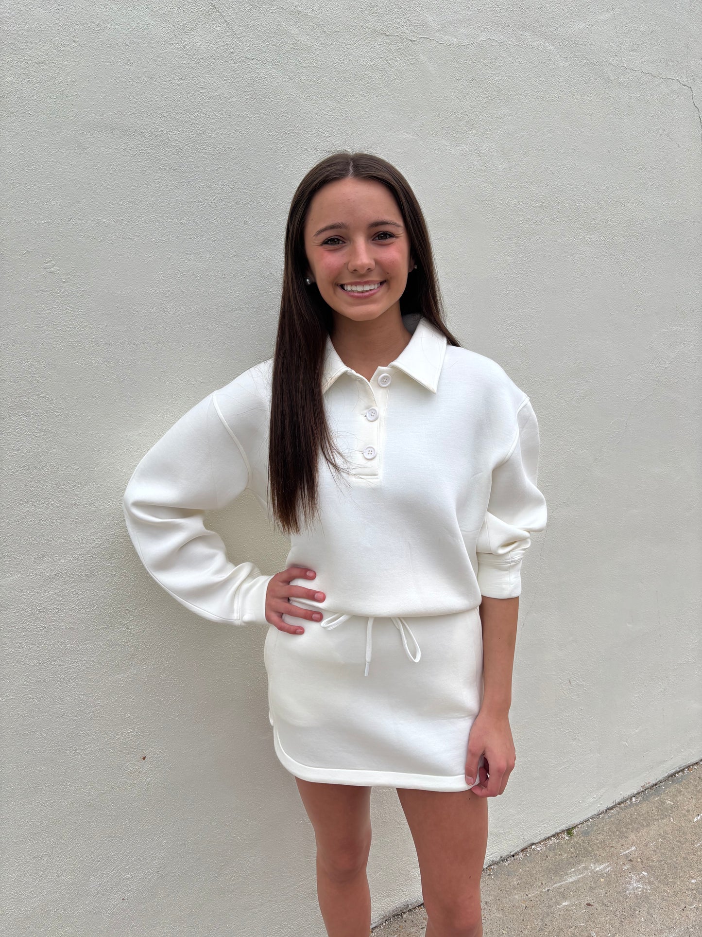 Scuba Polo Top White