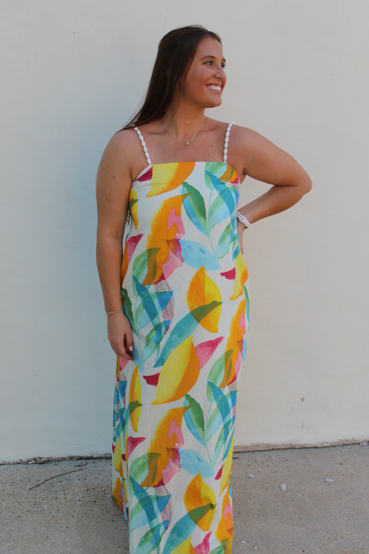 Multi Lemon Detailed Maxi