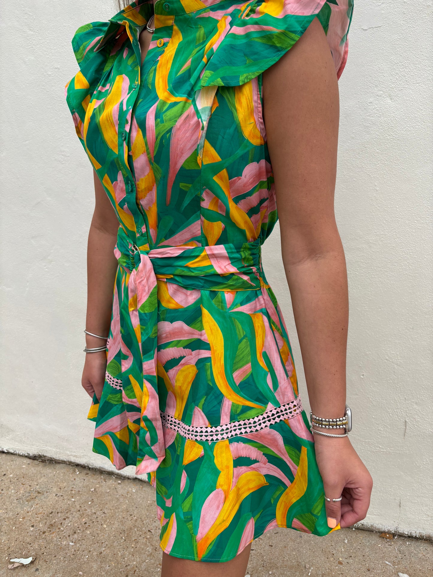 Cara Mini Dress Tropical Rush