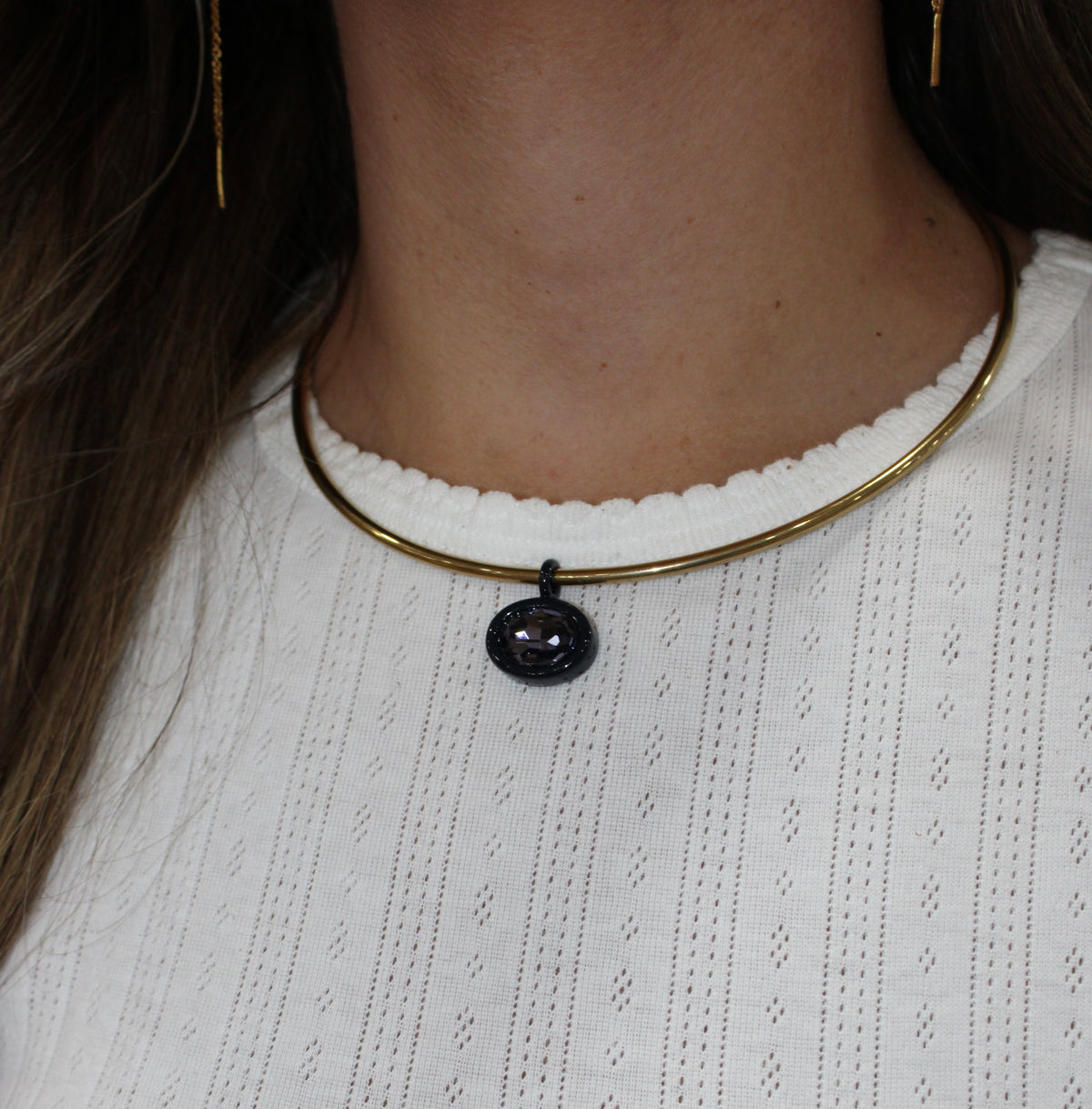 Gold Stone Necklace Hart Designs