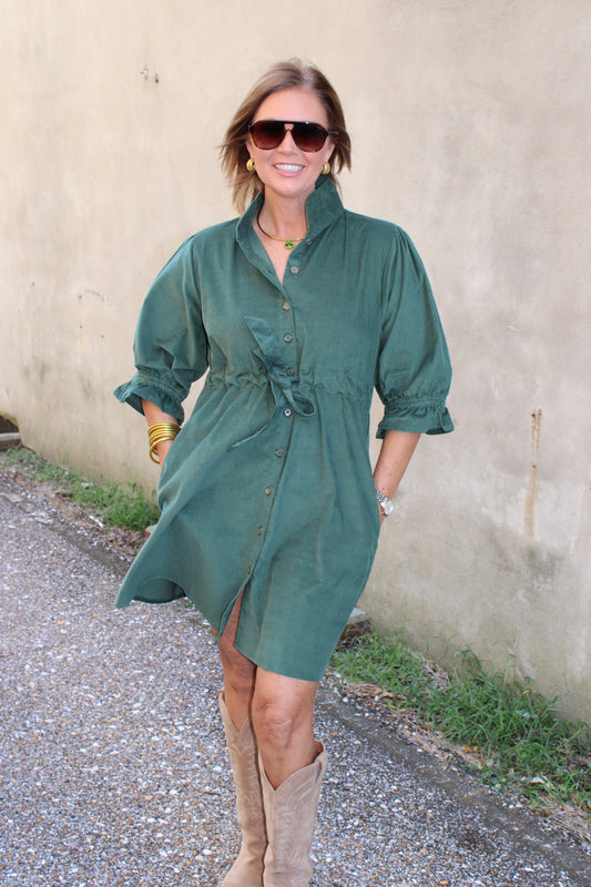 Stella Cord Hunter Green