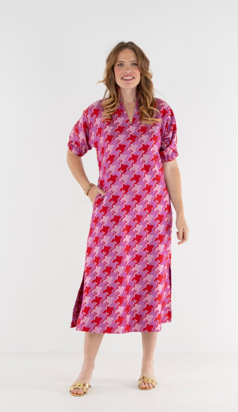 Poppy Maxi Houndstooth Jacquard