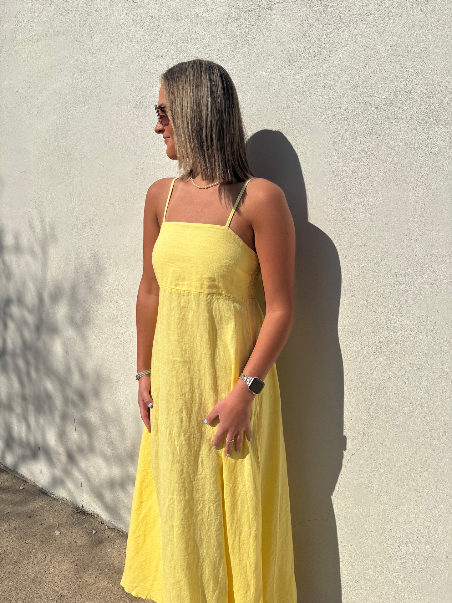 Yellow Linen Maxi