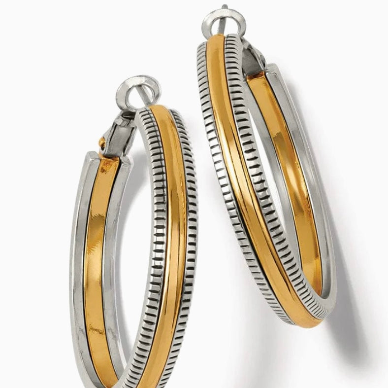 Interlok Noir Heirlm Gold Hoop