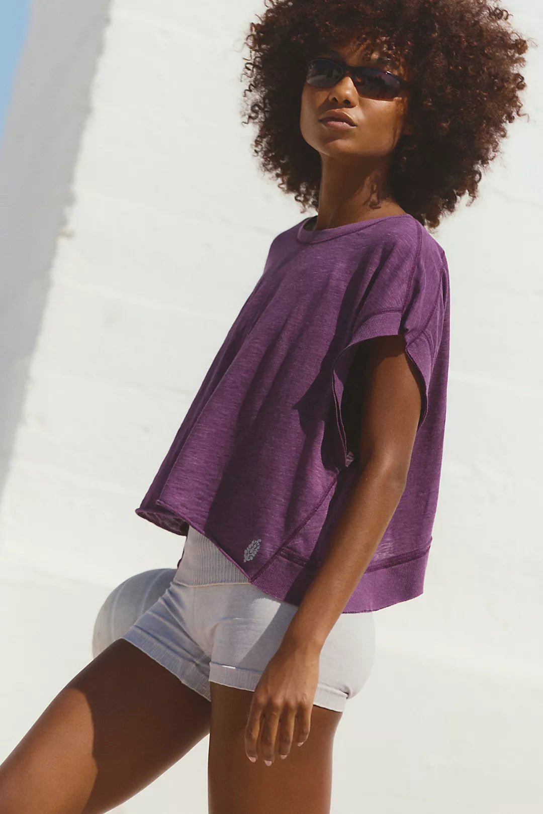 Free People My Time Tee Black Cherry