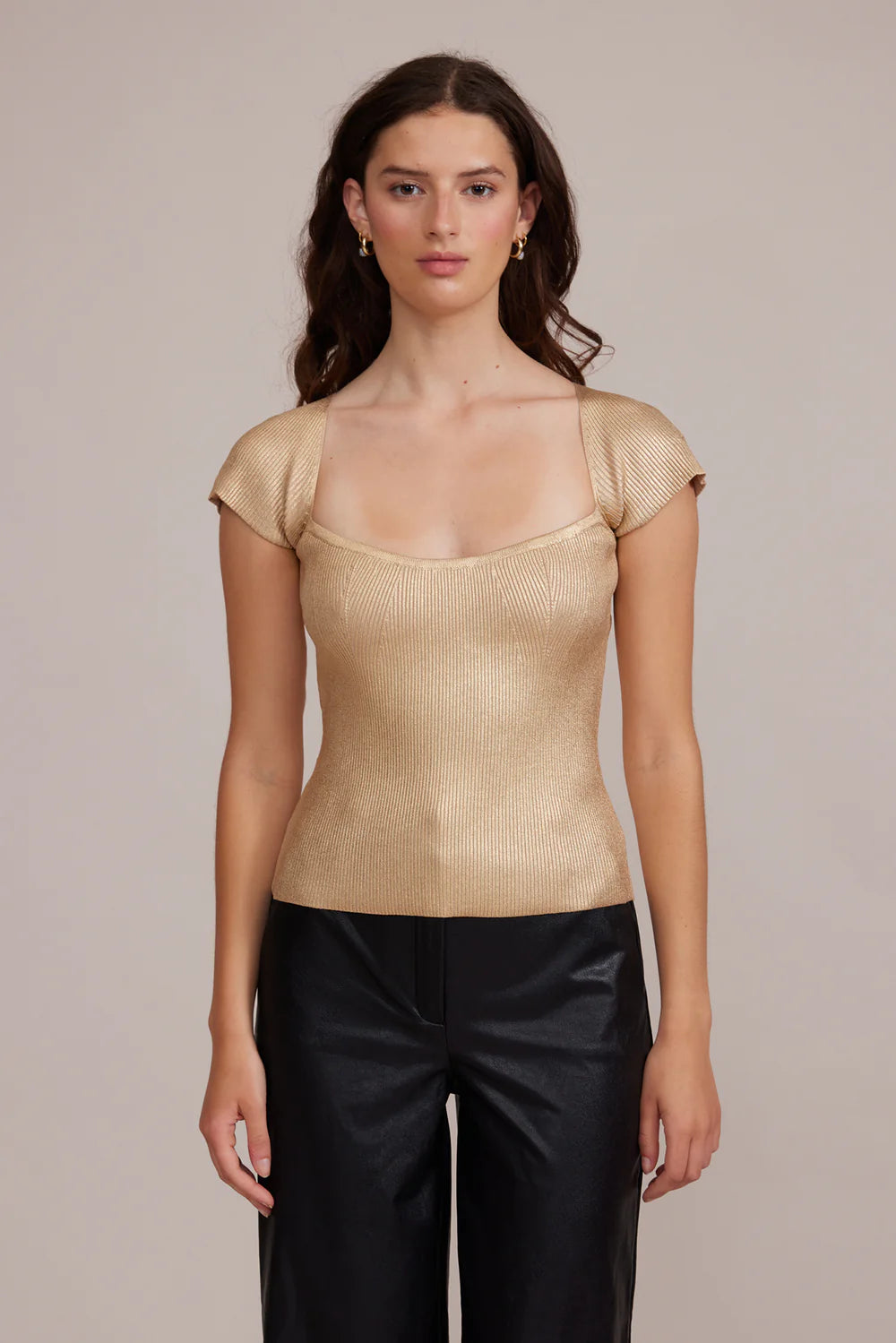 Ryan Knit Top Gold
