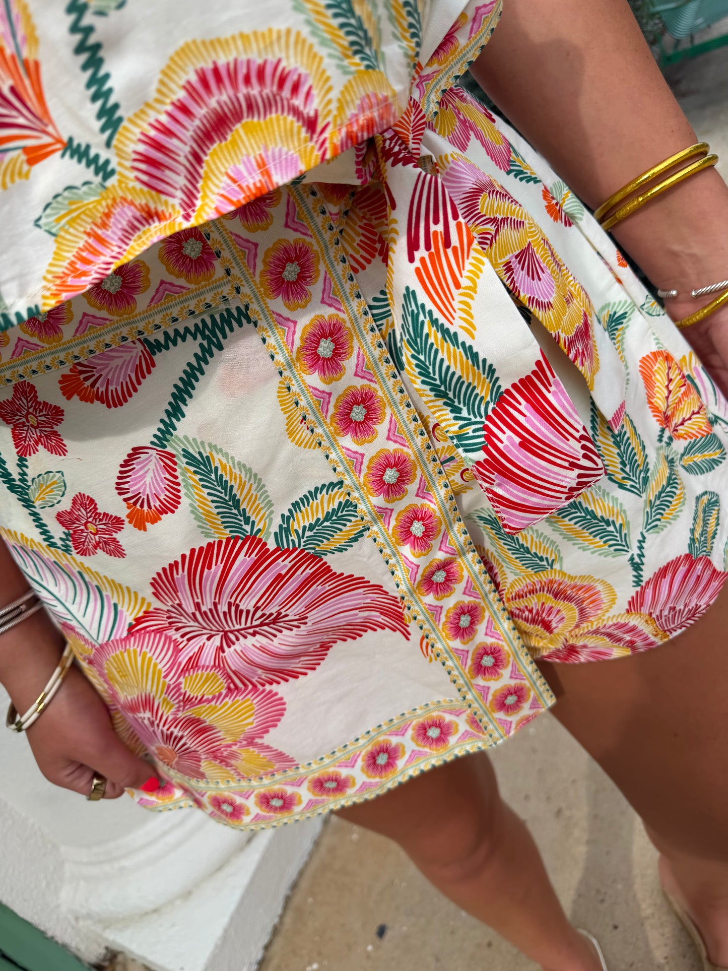 Printed Wrap Skort
