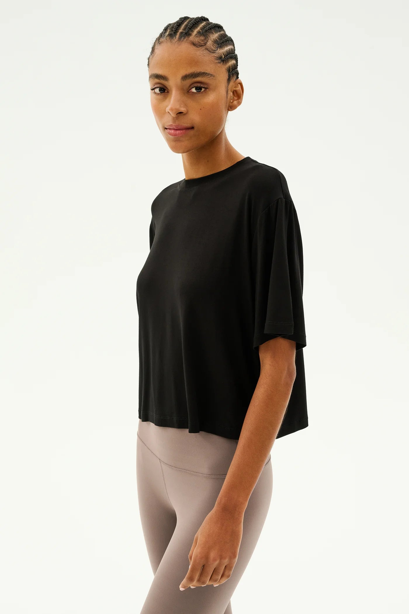 Djuna Oversized Jersey Tee Black Splits59