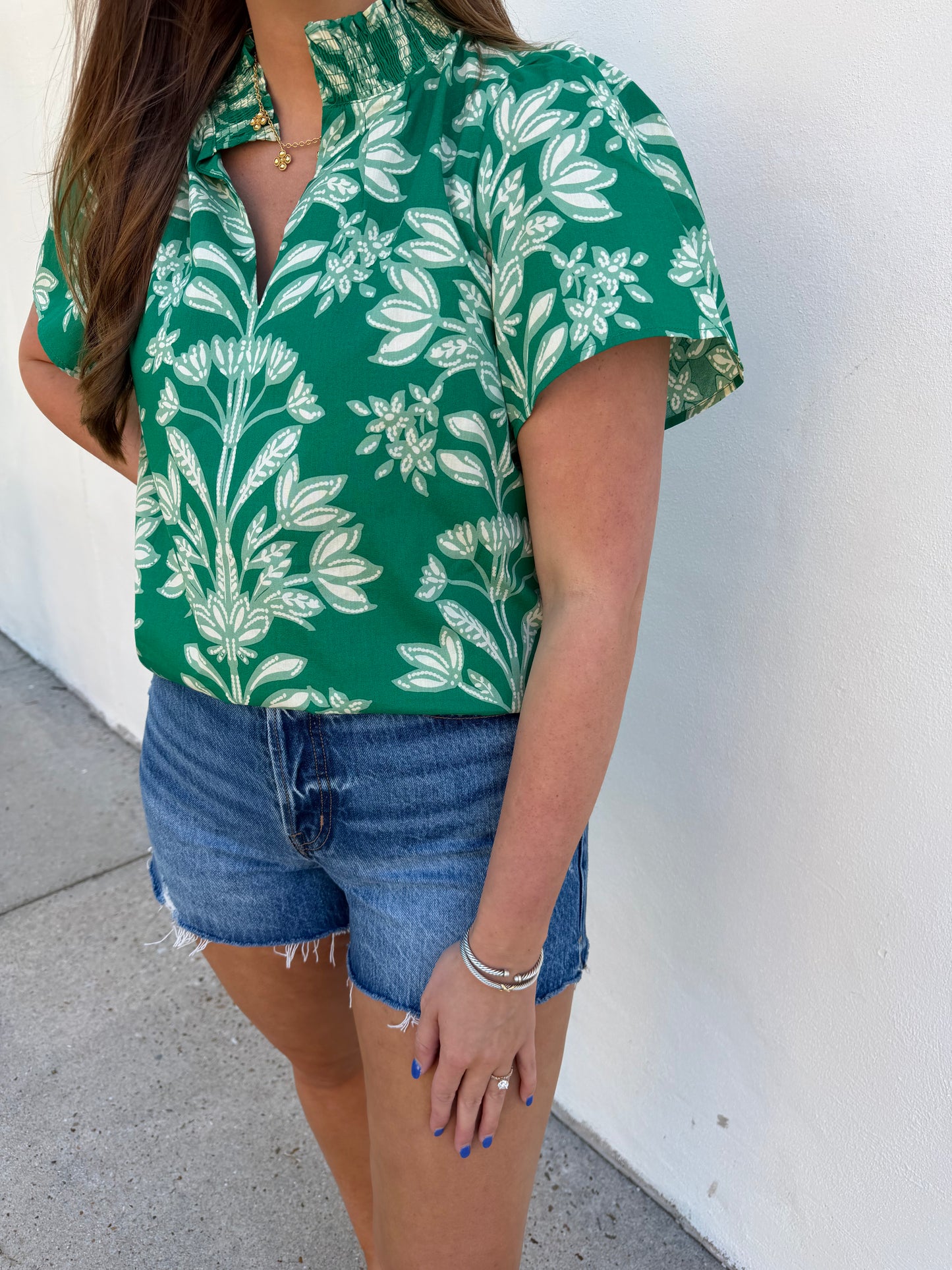 Barcy Smocked Estela Top