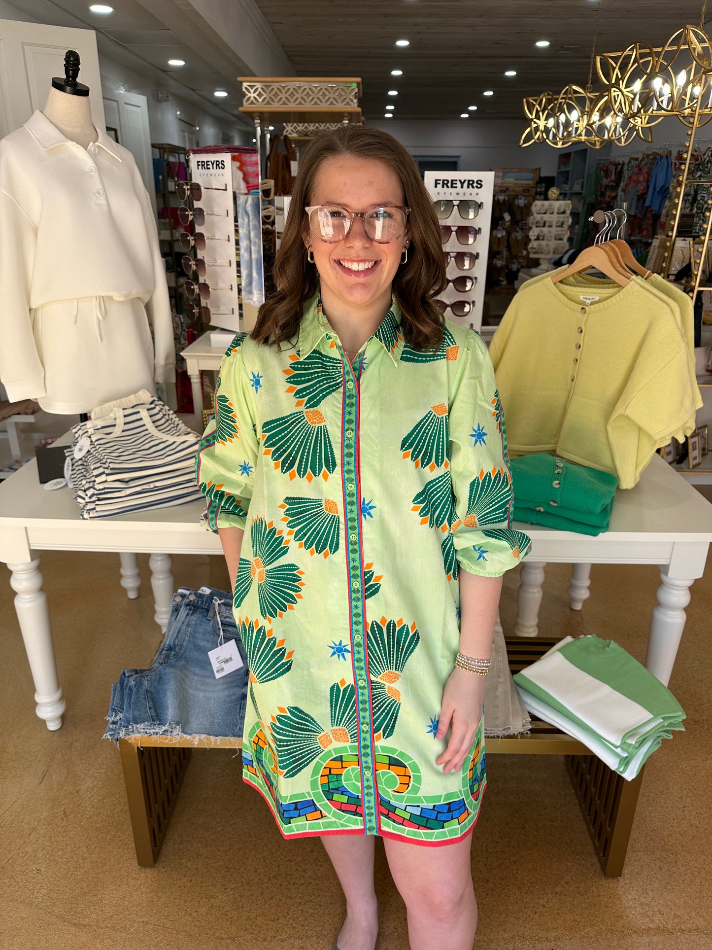 Giselle Ava Mint Shells Dress