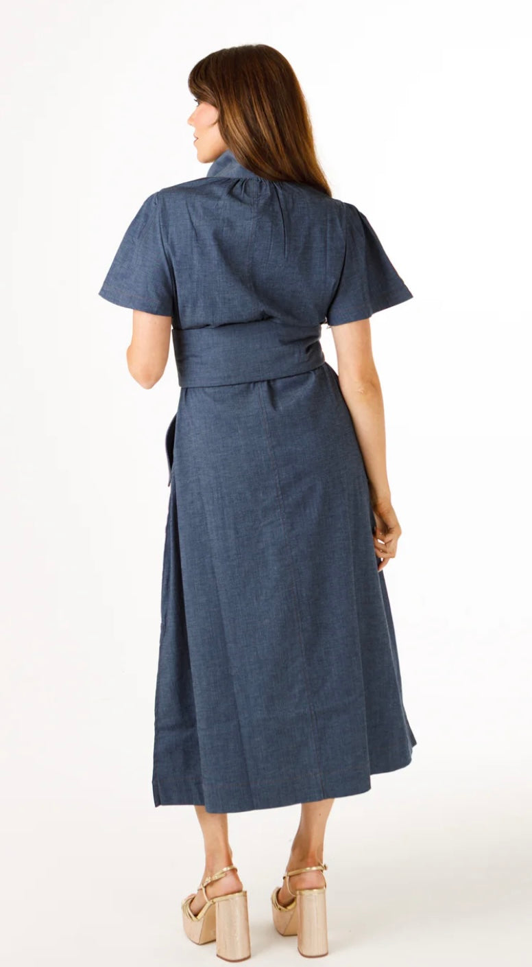 Gretchen Stretch Denim Dress