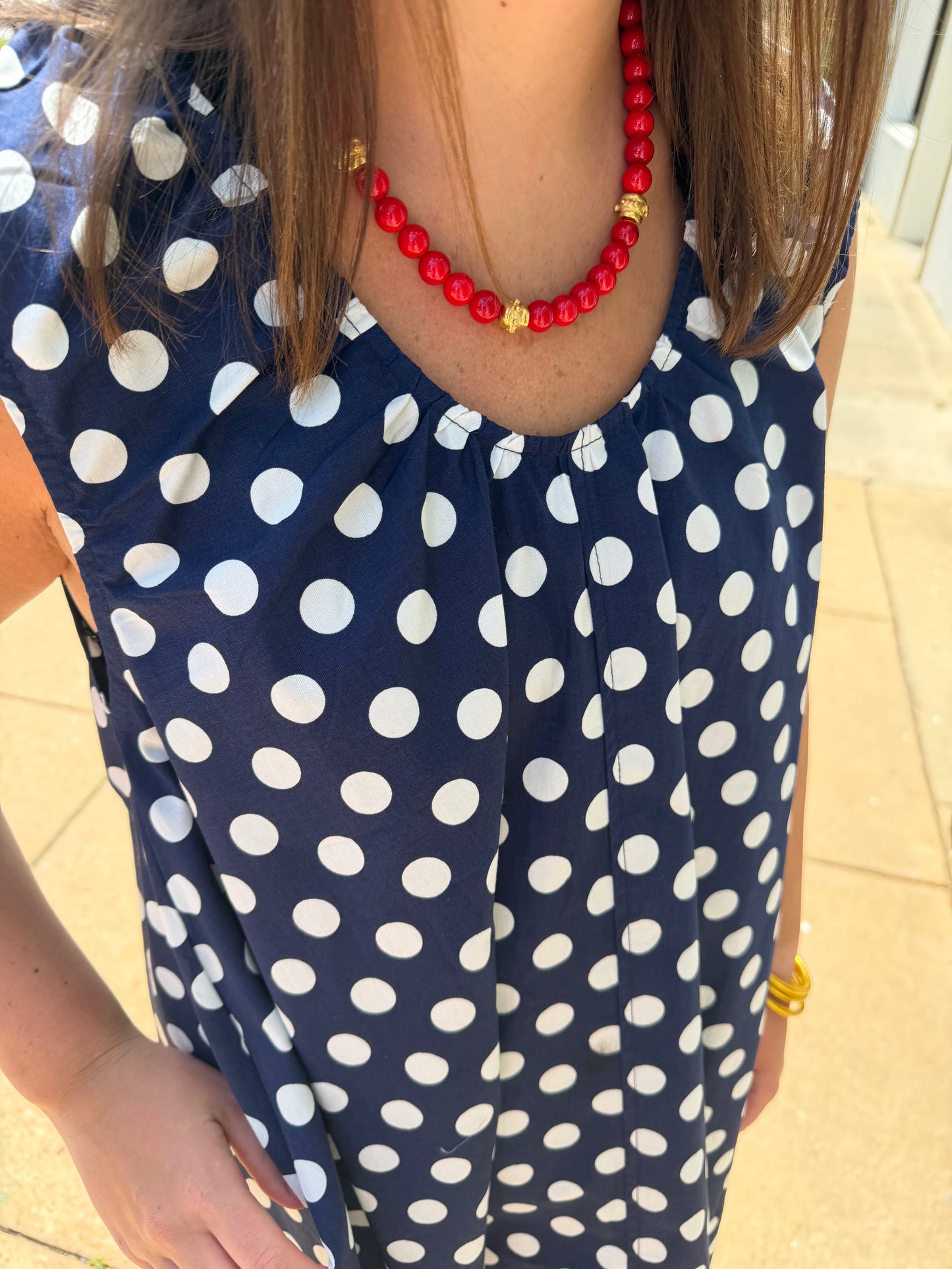 Erin Polka Dot Swing Mini Dress