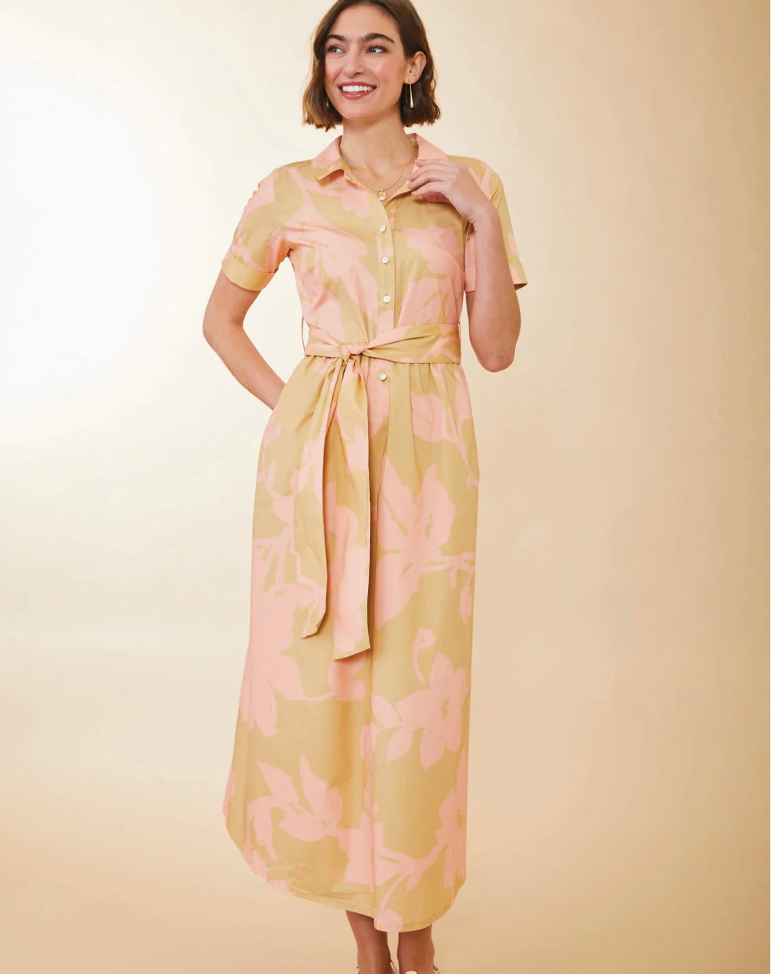 Maryam Midi Dress Clara Blooms