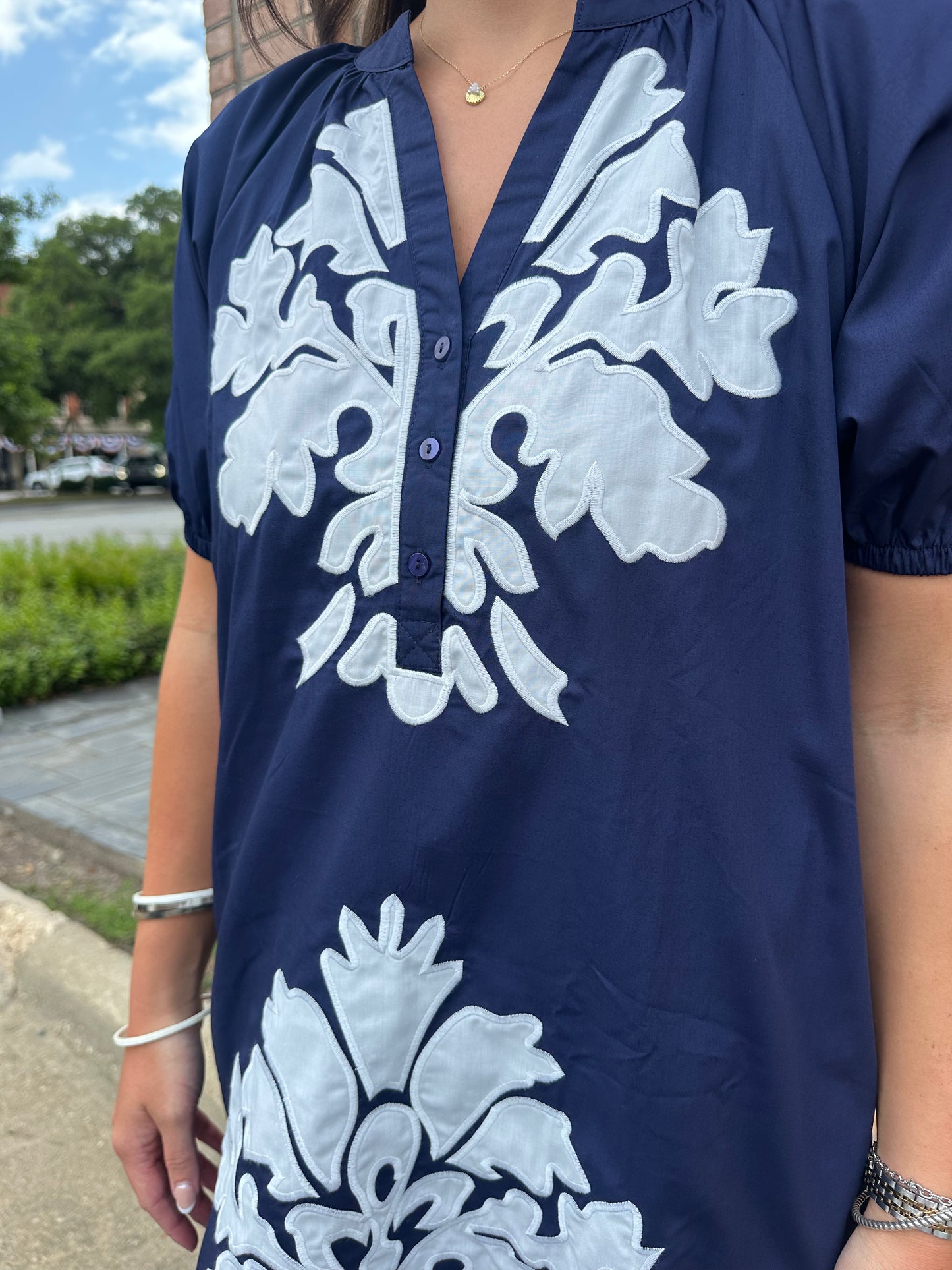 Navy Coastal Dress