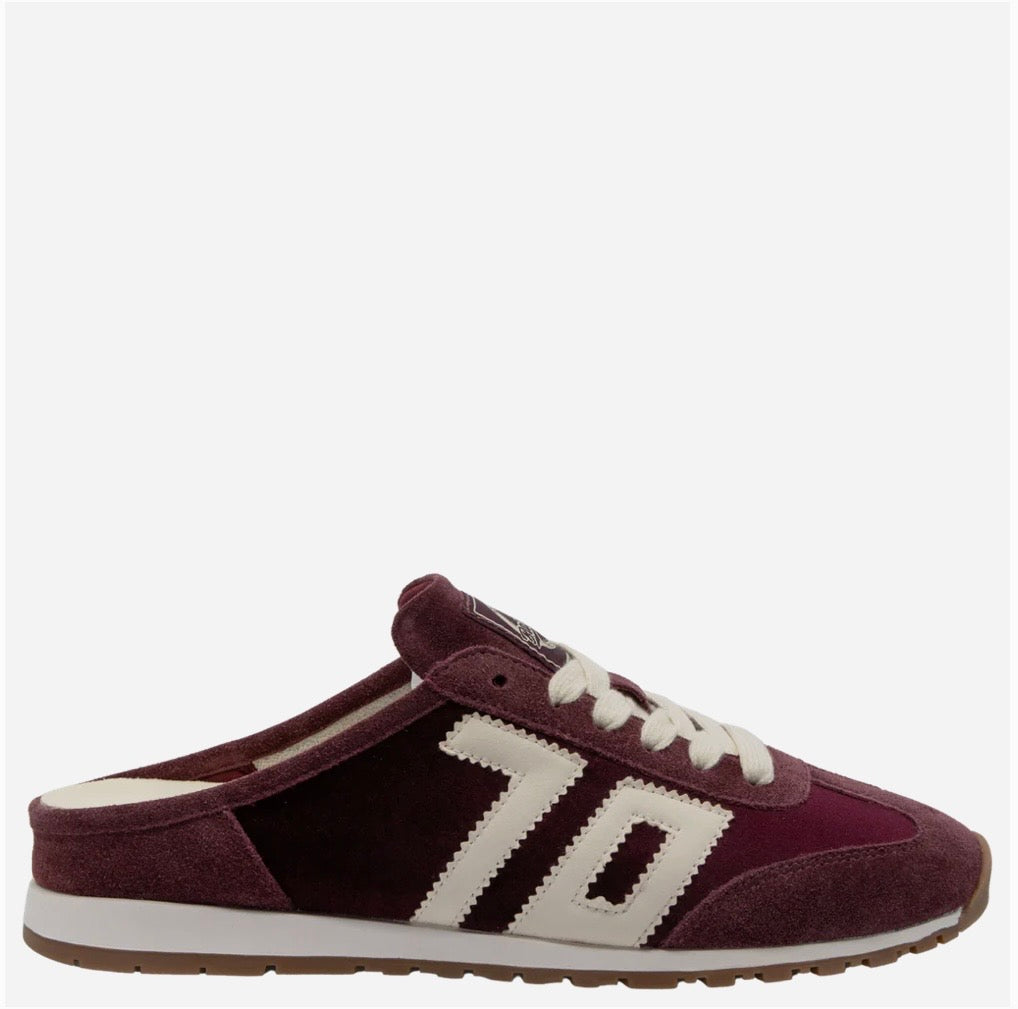 Venice W26 Velvet Wine Backless Sneaker