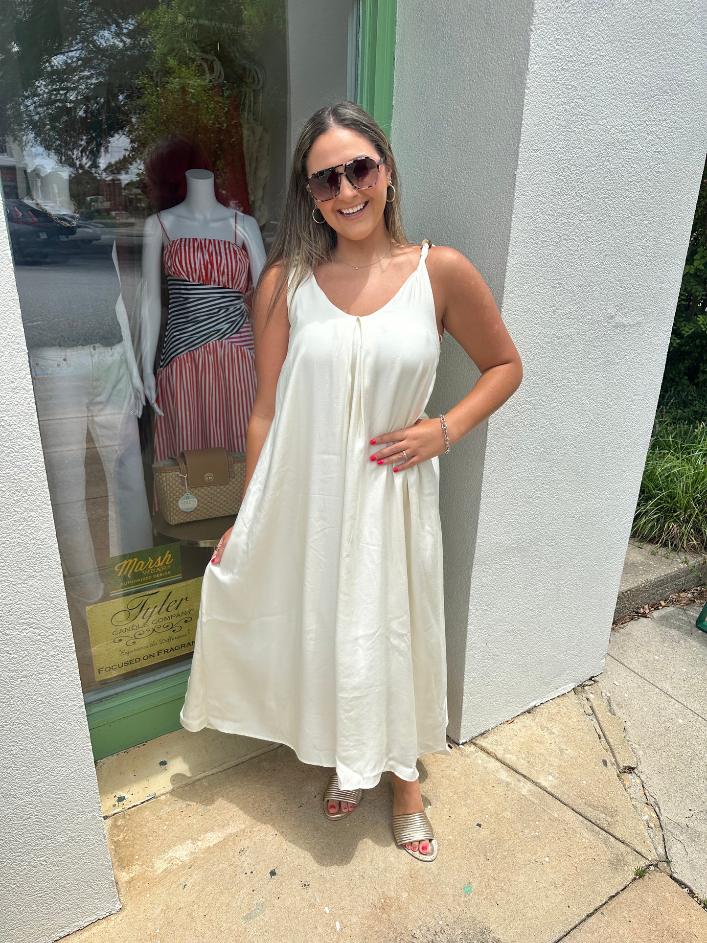 Sutton Ivory Bead Dress