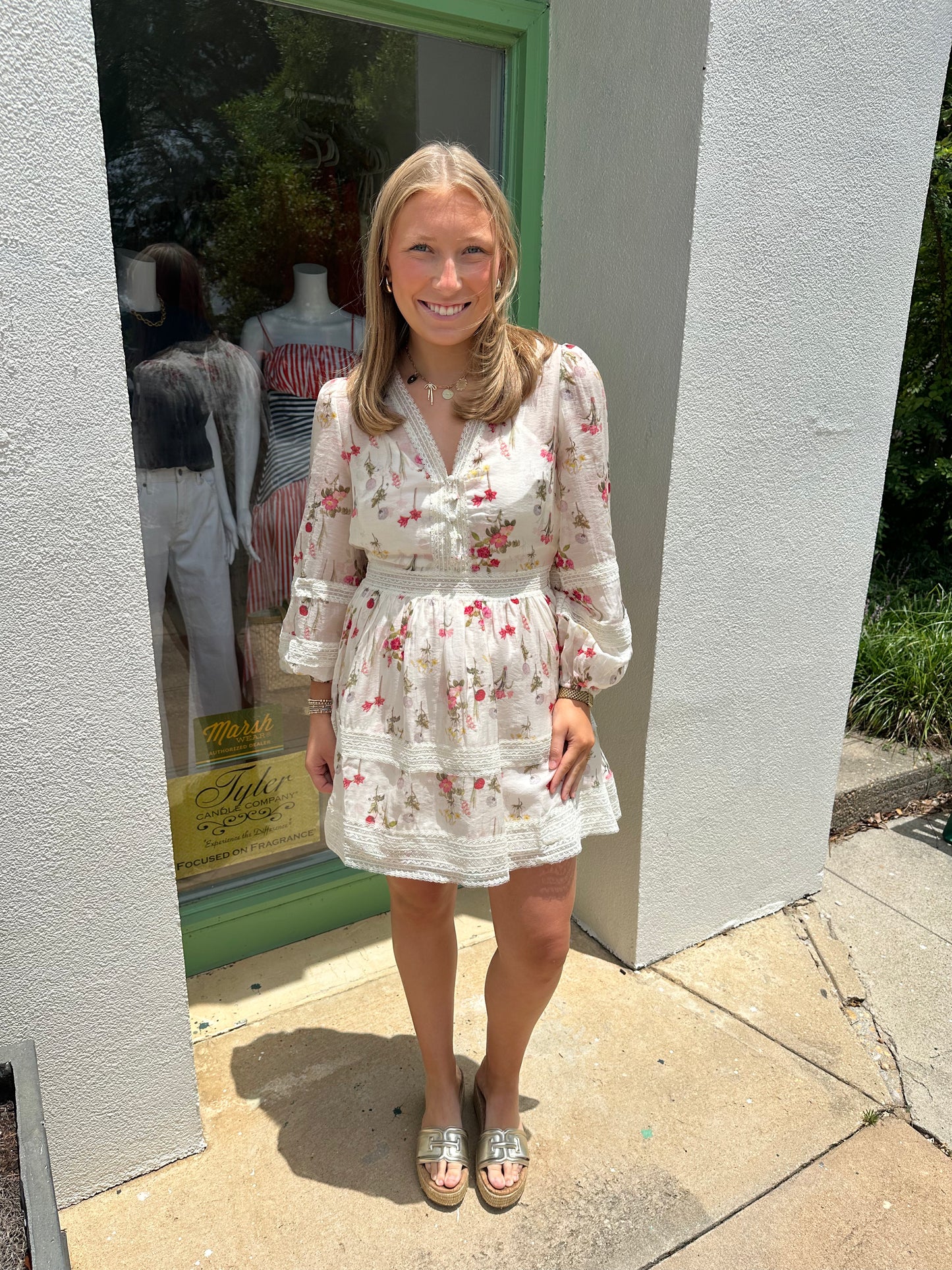 Josefina Mini Ivory Floral Dress