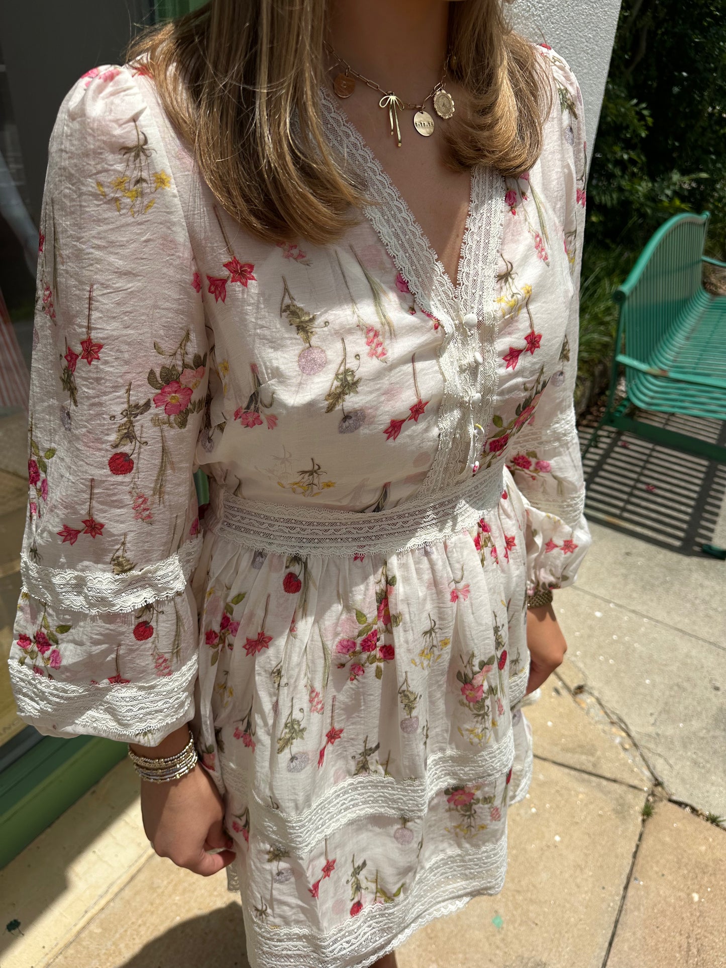 Josefina Mini Ivory Floral Dress