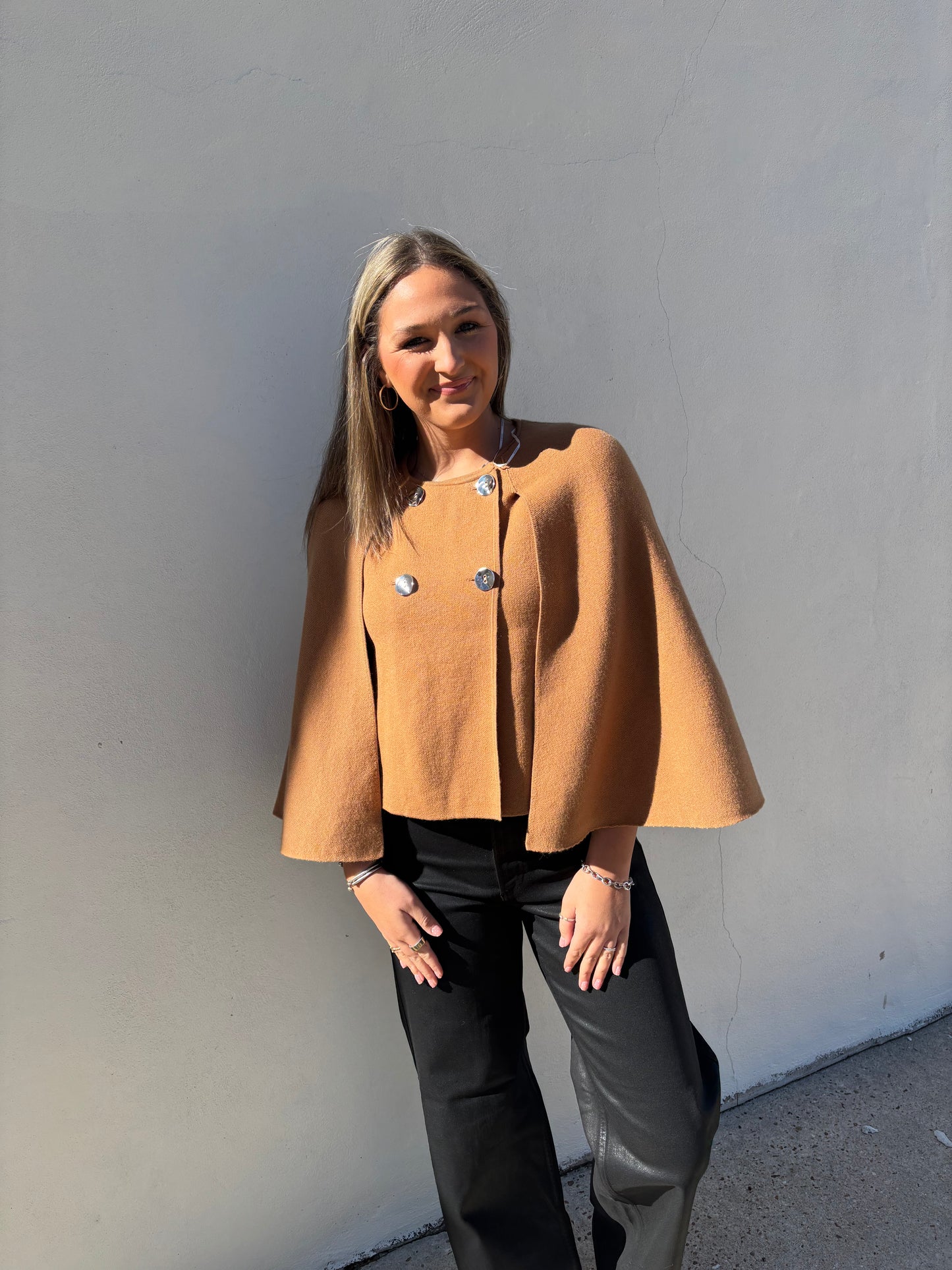 Brown Poncho Jacket