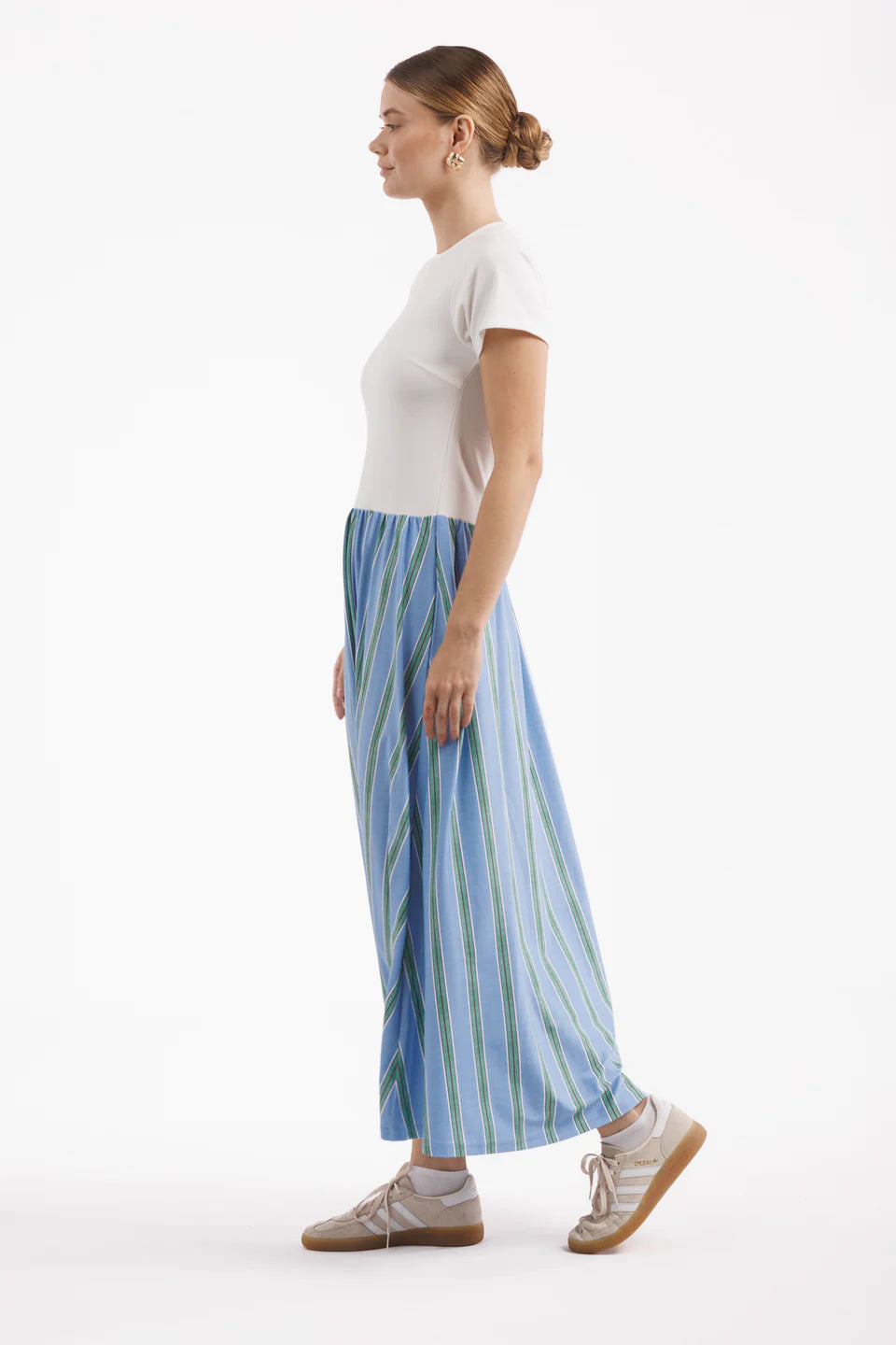Aubrie Multi Cream/Hydrangea Stripe