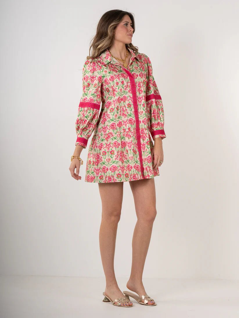 Delany Dress Garden Cheetah