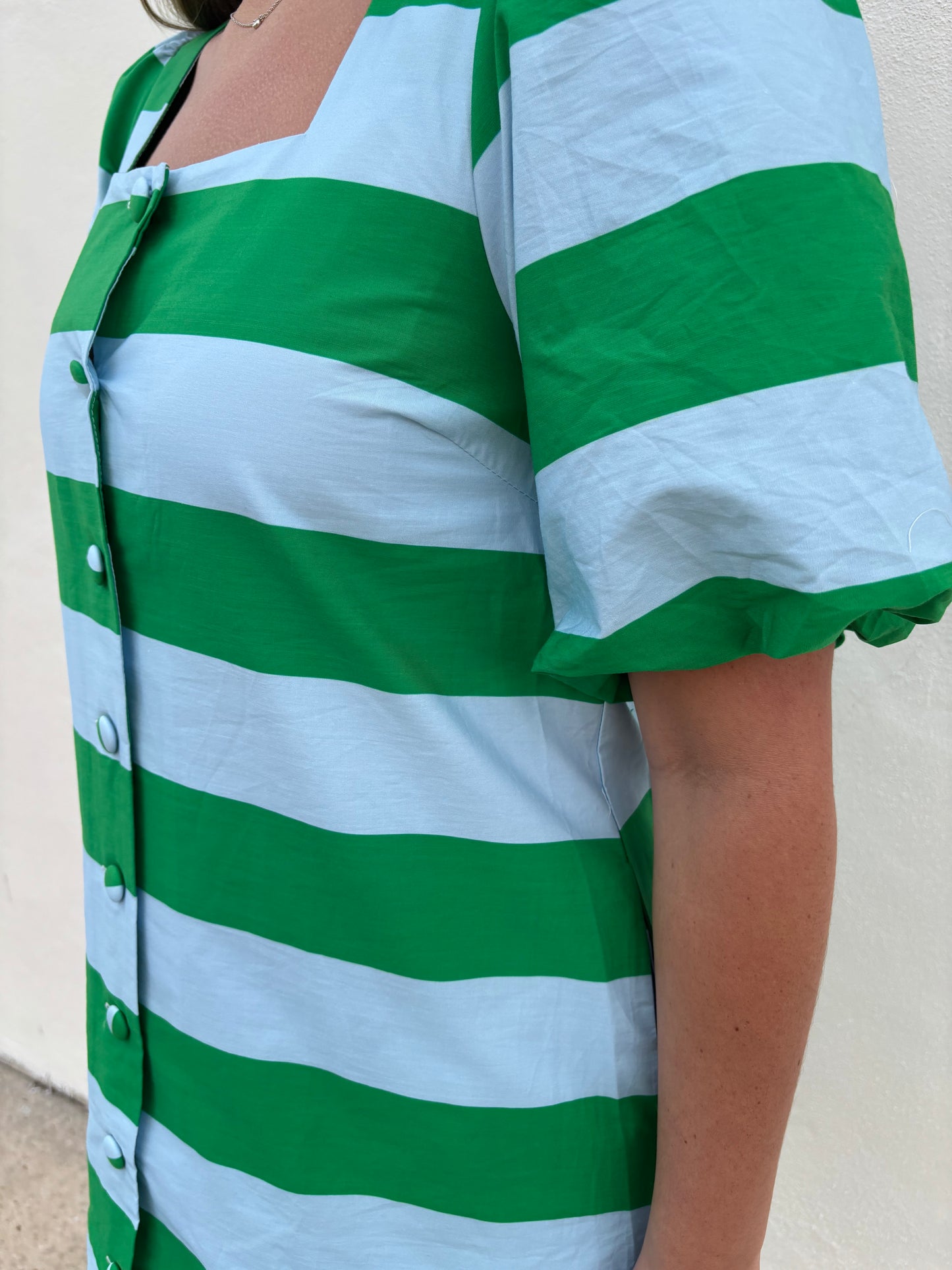 Green/Blue Stripe Mini