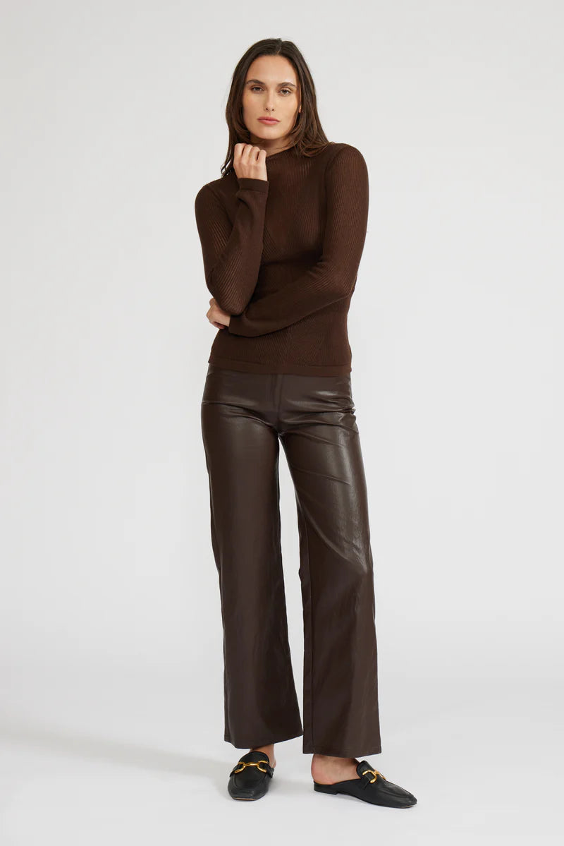 Martin Knit Top In Expresso