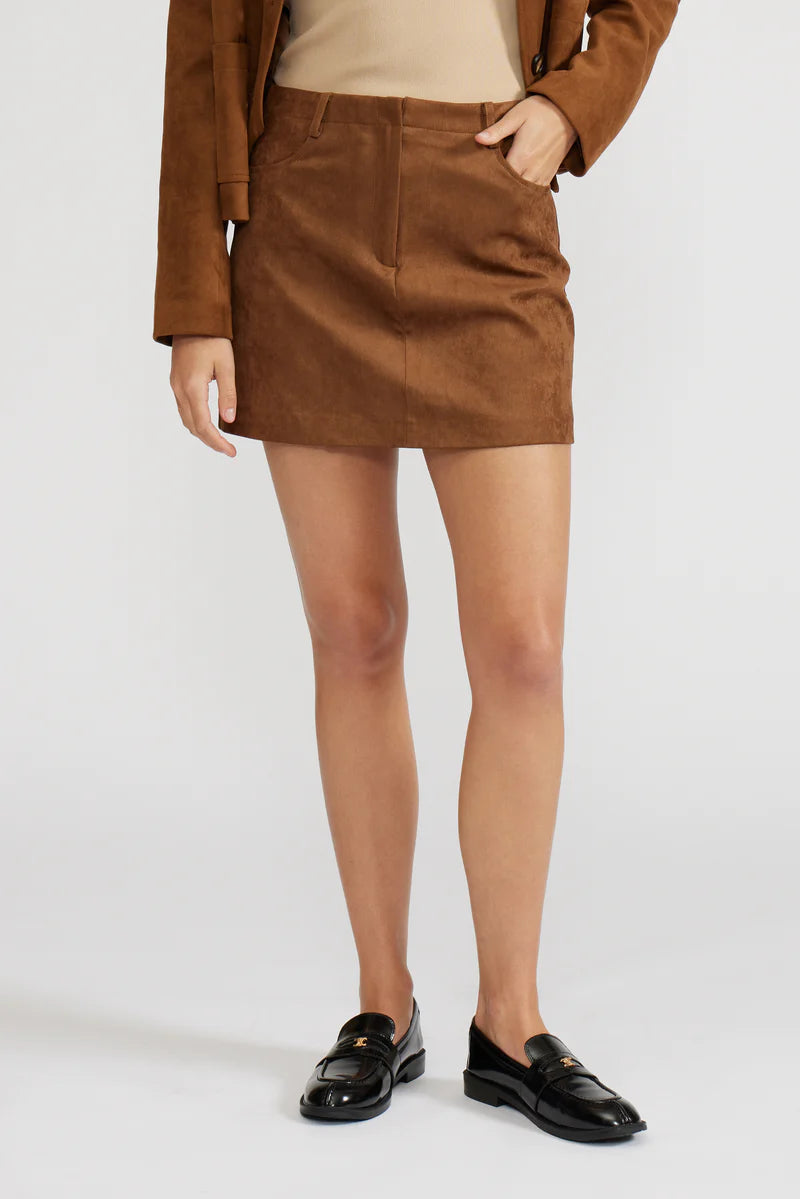 Darry Mini Skirt in Toffee